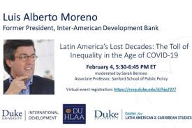 Luis Alberto Moreno event flyer
